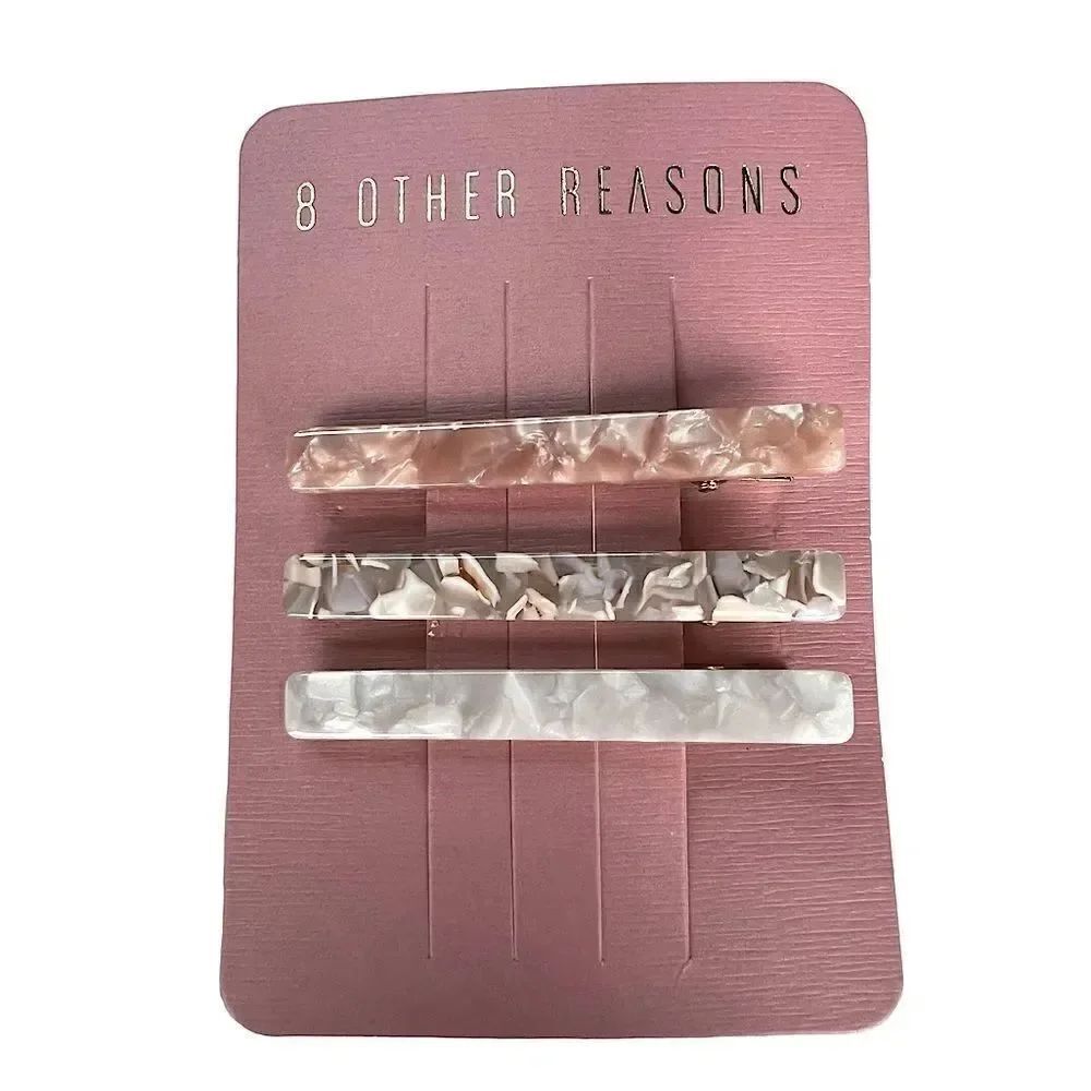 8 Other Reasons Resin Barrette NWT